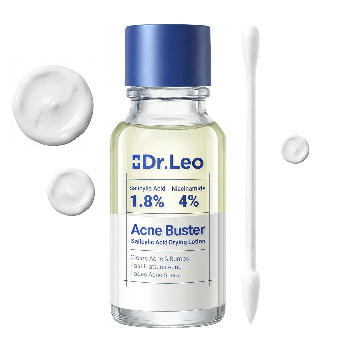 Dr. Leo Acne Buster Plus – Loción Secante para el Acné con Ácido Salicílico y Niacinamida
