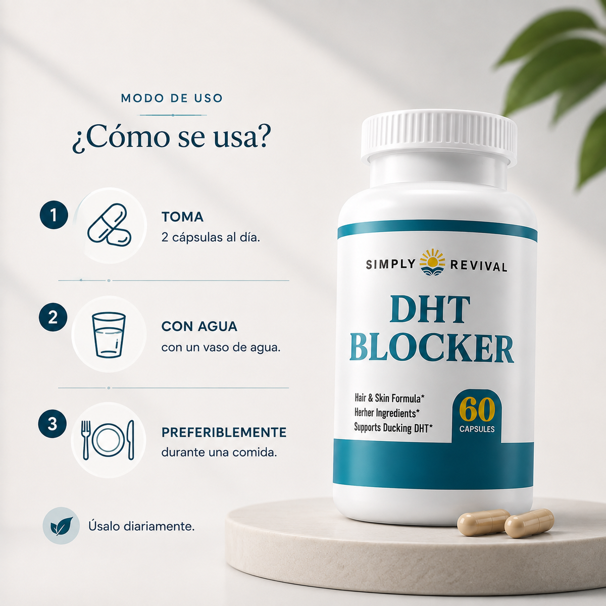 DHT BLOCKER – Suplemento para el Cuidado y Fortalecimiento del Cabello