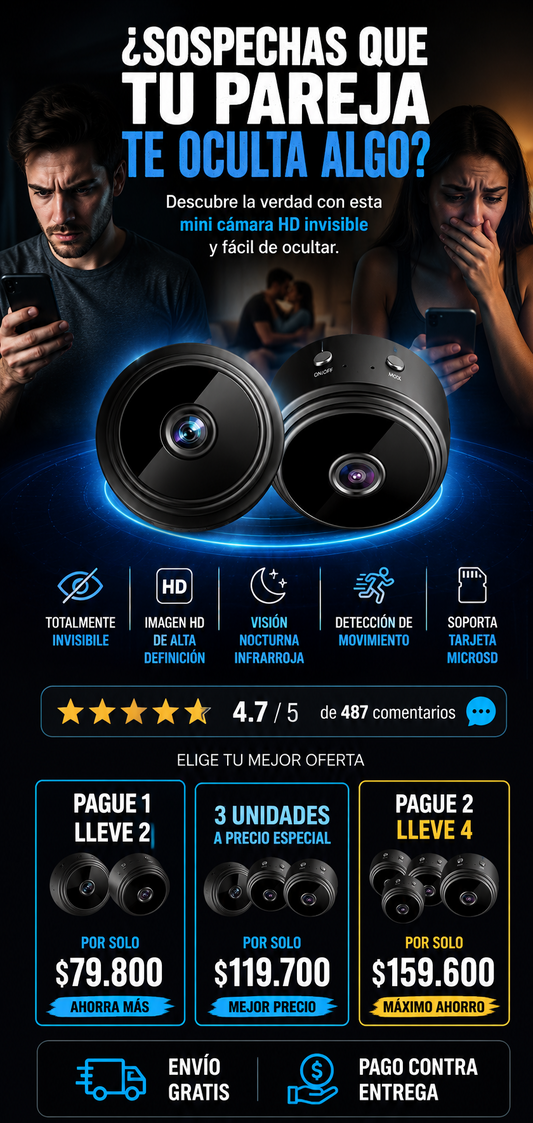 PROMO 2X1 Mini camara espia Ghostcam