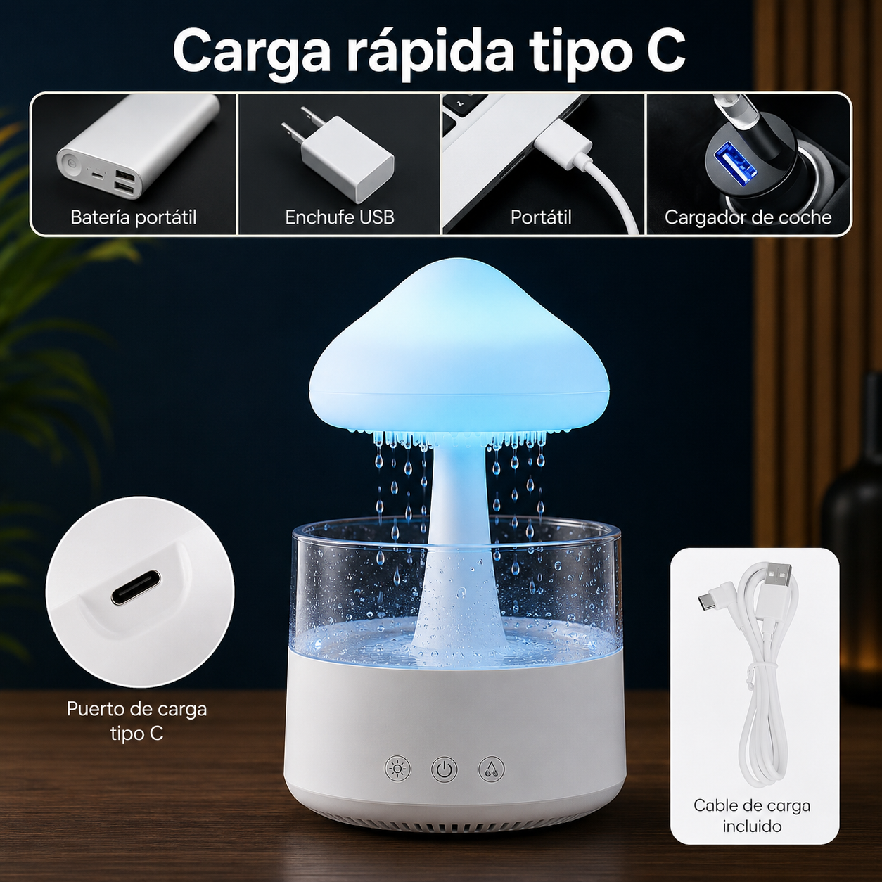 CloudRain  – Humidificador Relajante