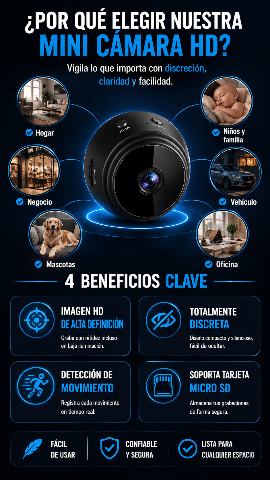 PROMO 2X1 Mini camara espia Ghostcam